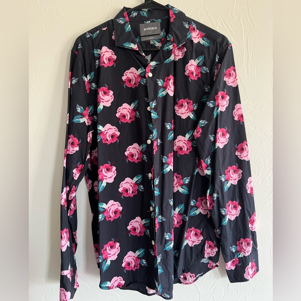 Men’s Bonobos Standard medium in Navy/Pink